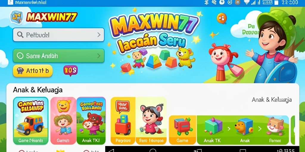 Screenshot antarmuka pengguna MAXWIN77 yang menarik dan edukatif.