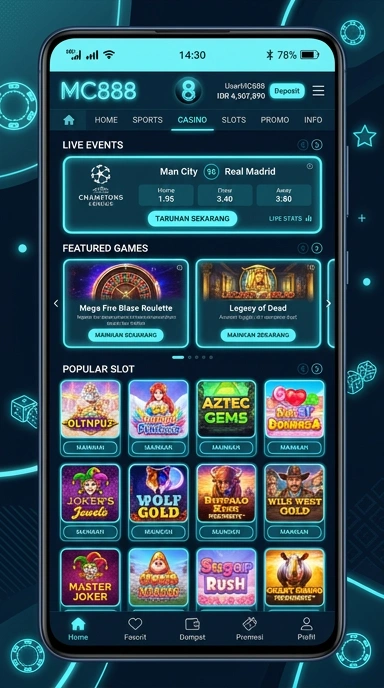 Tampilan link alternatif mc888