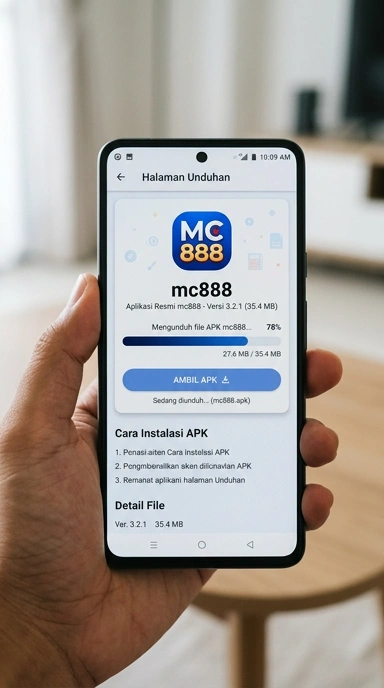 Tampilan halaman APK mc888